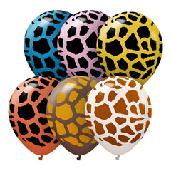 Kalisan Safari Giraffe Print Balloons