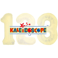 34 inch Kaleidoscope Numbers Balloons