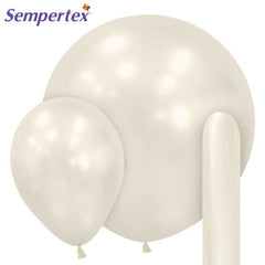 Sempertex Silk Oyster White Latex Balloons