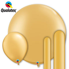 Qualatex Gold Latex Balloon Options