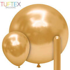 TUFTEX Effects Golden Latex Balloons