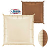 24 inch DECO BICOLOR SQUARE - CREAM & CHOCOLATE (2 PK)