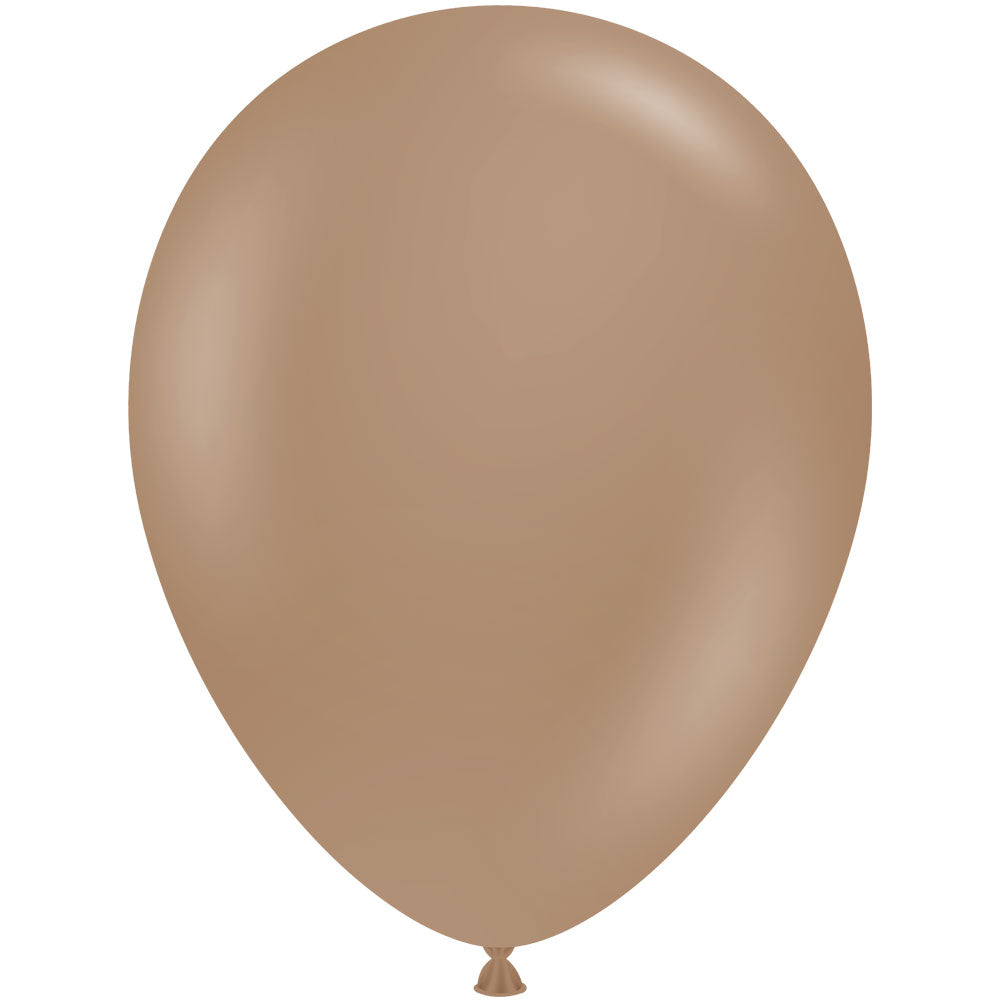 TUFTEX 11 inch TUFTEX MALTED BROWN Latex Balloons 10091-M