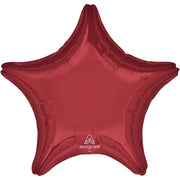 Anagram 19 inch STAR - BURGUNDY Foil Balloon 11113-02-A-U