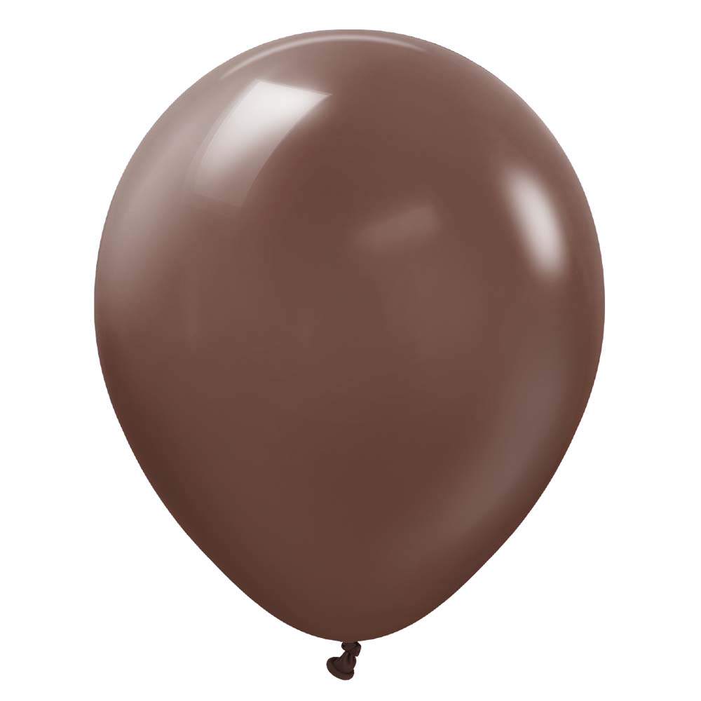 Kalisan 12 inch KALISAN STANDARD CHOCOLATE BROWN Latex Balloons 11223451-KL