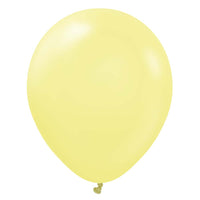 Kalisan 12 inch KALISAN PASTEL MATTE MACARON YELLOW Latex Balloons 11230051-KL