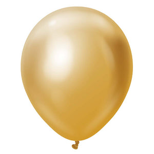 Kalisan 18 inch KALISAN MIRROR GOLD Latex Balloons 11850010-KL