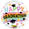 Betallic 21 inch HAPPY GRADUATION PASTEL RAINBOW Plastic Balloon 14247P-B-P