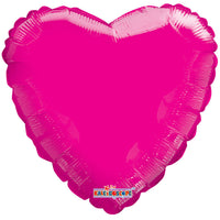 18 inch HEART - HOT PINK GELLIBEAN