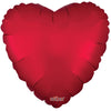 18 inch HEART - MATTE RED