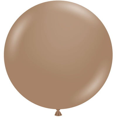 TUFTEX 24 inch TUFTEX MALTED BROWN Latex Balloons 24091-M