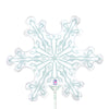 Betallic 14 inch MINI SNOWFLAKE Foil Balloon 19730-B-U