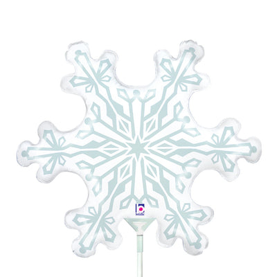 Betallic 14 inch MINI SNOWFLAKE Foil Balloon 19730-B-U