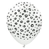 Kalisan 12 inch KALISAN SAFARI LEOPARD - WHITE Latex Balloons