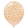 Kalisan 12 inch KALISAN SAFARI LEOPARD - BLUSH W/ GOLD INK Latex Balloons