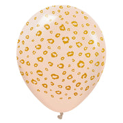 Kalisan 12 inch KALISAN SAFARI LEOPARD - BLUSH W/ GOLD INK Latex Balloons