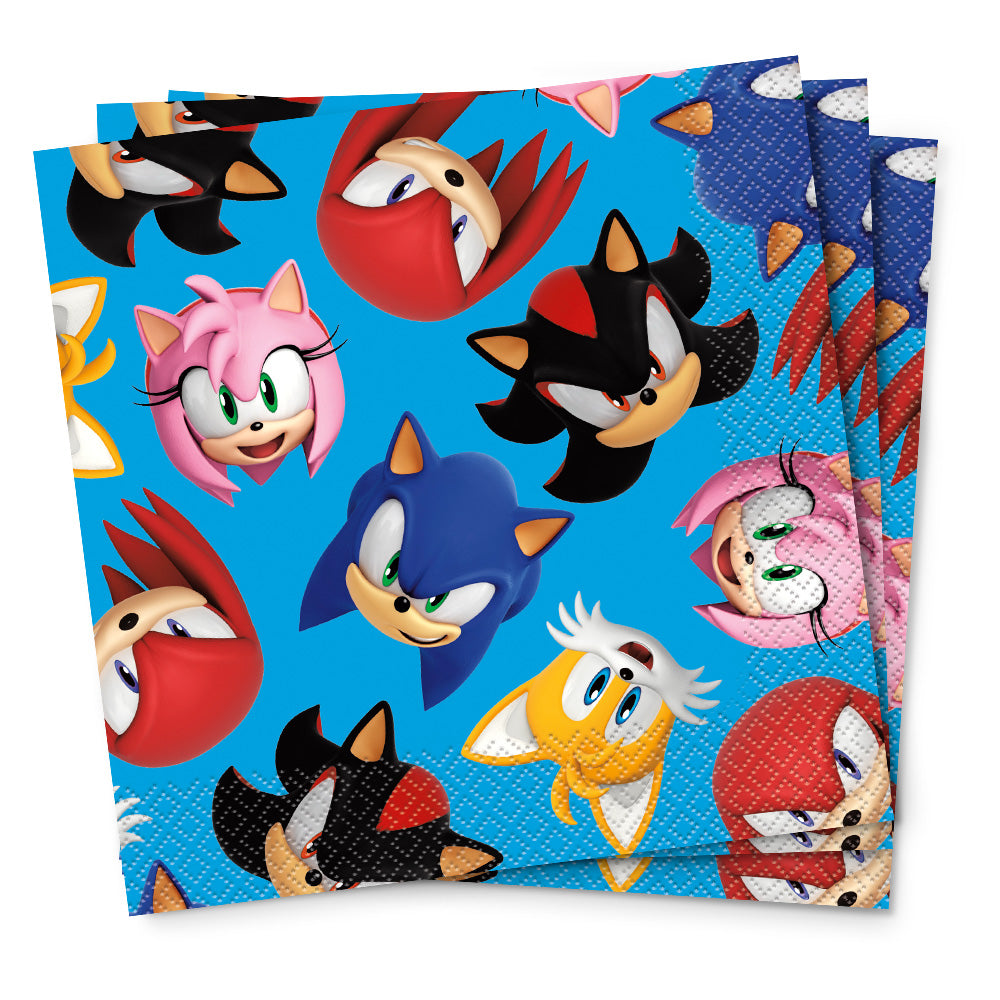 Unique SONIC THE HEDGEHOG LUNCHEON NAPKINS (16 PK) Napkins 21807-UN