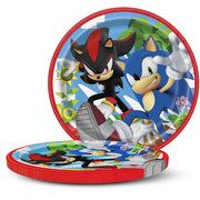 Unique 7 inch SONIC THE HEDGEHOG ROUND DESSERT PLATES (8 PK) Plates 21809-UN