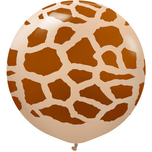 Kalisan 24 inch KALISAN SAFARI GIRAFFE - DESERT SAND W/ CARAMEL INK Latex Balloons 22458607-KL