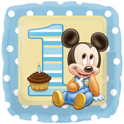 17 inch MICKEY MOUSE 1ST BIRTHDAY