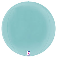 Betallic 22 inch DIMENSIONALS PASTEL BLUE GLOBE Foil Balloon 25037P-B-P