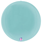 Betallic 22 inch DIMENSIONALS PASTEL BLUE GLOBE Foil Balloon 25037P-B-P