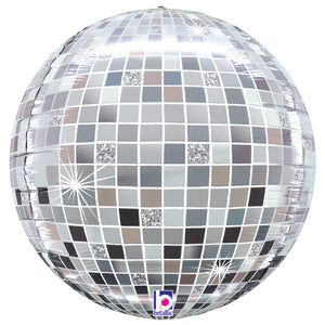 Betallic 22 inch DIMENSIONALS DISCO BALL GLOBE Foil Balloon 25320P-B-P