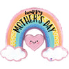 Betallic 29 inch PASTEL RAINBOW HAPPY MOTHER'S DAY Foil Balloon 25341P-B-P