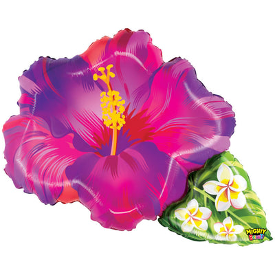 Betallic 31 inch TROPICAL FLOWER - PURPLE Plastic Balloon 25355P-B-P