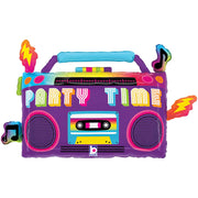 Betallic 28 inch PARTY TIME BOOM BOX Foil Balloon 25368P-B-P