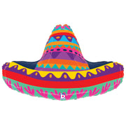 Betallic 32 inch FESTIVE SOMBRERO Foil Balloon 25404P-B-P