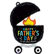 Betallic 34 inch FATHER'S DAY GRILL MASTER Foil Balloon 25442P-B-P