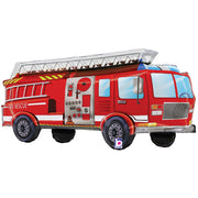 Betallic 34 inch RED FIRETRUCK Foil Balloon 25464P-B-P