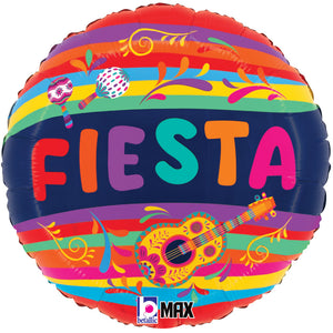 Betallic 18 inch FESTIVE FIESTA Foil Balloon 26402P-B-P