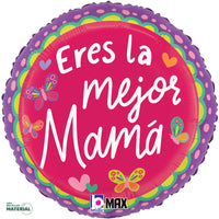 Betallic 18 inch MEJOR MAMA MARIPOSA Foil Balloon 26432P-B-P