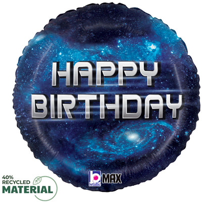 Betallic 18 inch BIRTHDAY GALAXY Foil Balloon 26472P-B-P