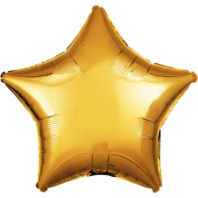 Anagram 19 inch STAR - METALLIC GOLD Foil Balloon 30585-02-A-U