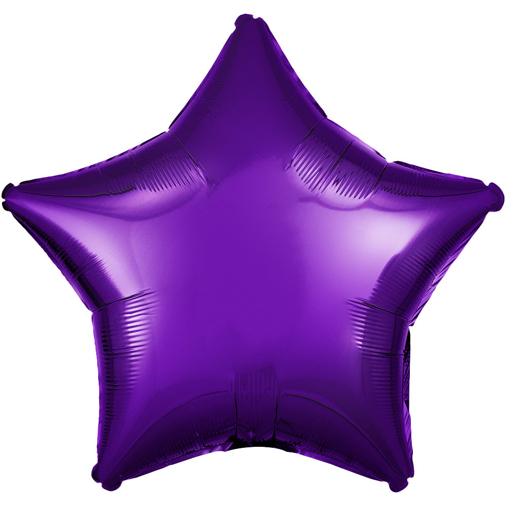 Anagram 19 inch STAR - METALLIC PURPLE Foil Balloon 30597-02-A-U