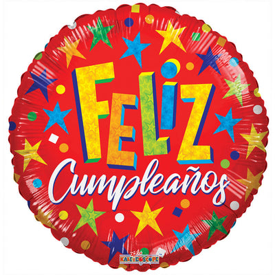 18 inch FELIZ CUMPLEAÑOS ROJO