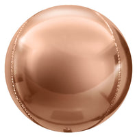 Party Brands 3D SPHERE - METALLIC ROSE GOLD Foil Balloon