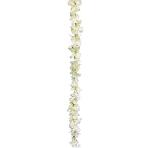 Party Brands 103 inch HYDRANGEA GARLAND - CREAM Silk Flowers 400255-PB