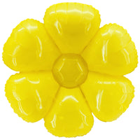 Party Brands 26 inch FLOWER SHAPE - YELLOW Plastic Balloon 400288-PB-U