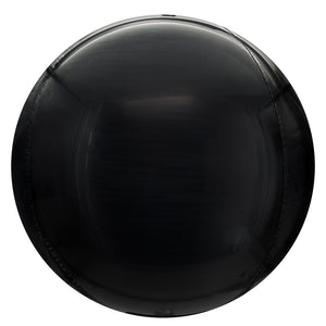 Party Brands 7 inch MIRROR MATTE BALLOON - BLACK Foil Balloon 401027-PB-U