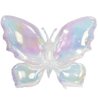 Party Brands 26 inch IRIDESCENT CLEAR BUTTERFLY Foil Balloon 401454-PB-U