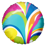 Anagram 18 inch VIBRANT MACRO MARBLE Foil Balloon 47125-02-A-U