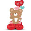 Anagram 35 inch LOVE YOU! BEAR HUG AIRLOONZ Foil Balloon 47194-01-A-P