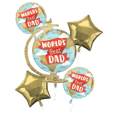 Anagram WORLD'S BEST DAD Balloon Bouquet 47569-01-A-P