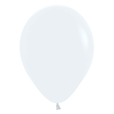 Sempertex 5 inch SEMPERTEX FASHION WHITE Latex Balloons 51002-B