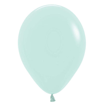 Sempertex 5 inch SEMPERTEX PASTEL MATTE GREEN Latex Balloons 51176-B