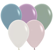 Sempertex 5 inch SEMPERTEX PASTEL DUSK ASSORTMENT Entertainer Balloons 51521-B